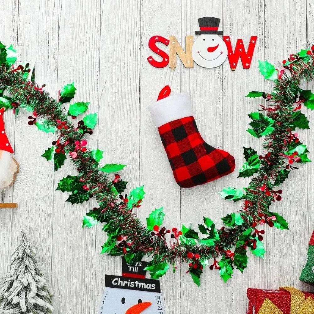 2PCS Reusable 2M Christmas Gar - Tinsel Garland Decoration 评论和价格