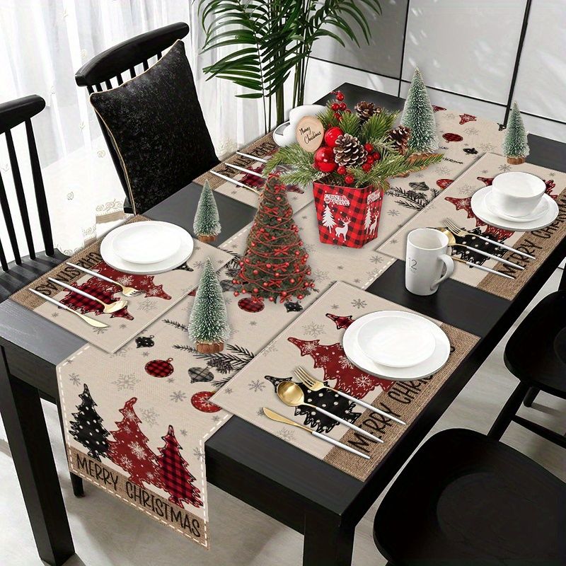 American Country Christmas Tab - Christmas Table Runner 评论和价格