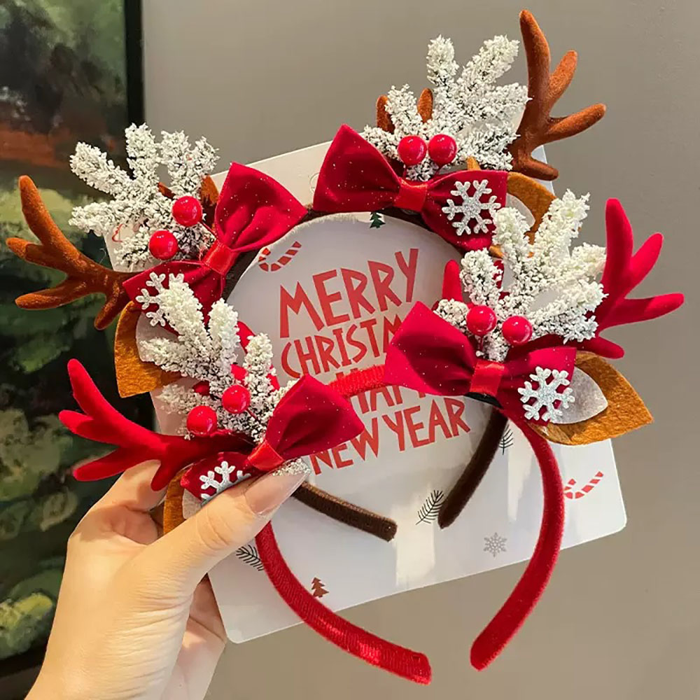 Cute Hair Accessories Environm - Reindeer Antlers Headband 评论和价格