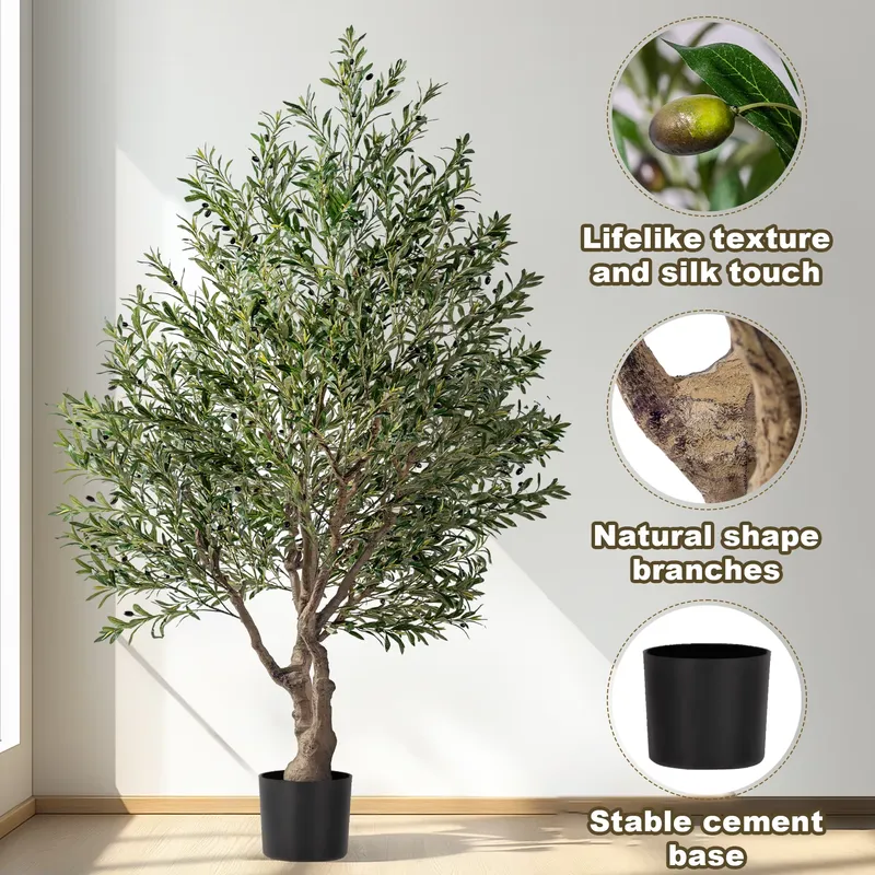 TikTok big artificial olive tr - Christmas Tree Artificial 评论和价格
