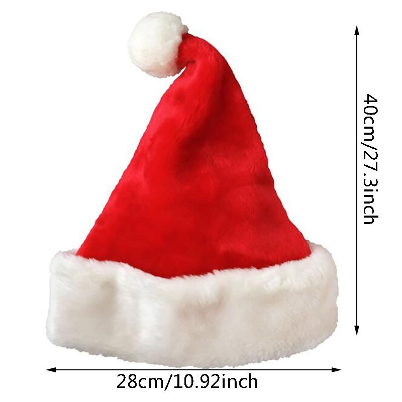 Christmas Santa Hat Xmas Long  - Santa Hat Plush 评论和价格