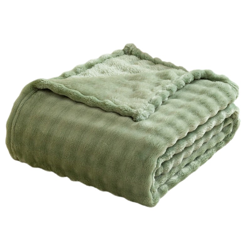 Sage Green Bubble Fleece Blank - Christmas Throw Blanket 评论和价格