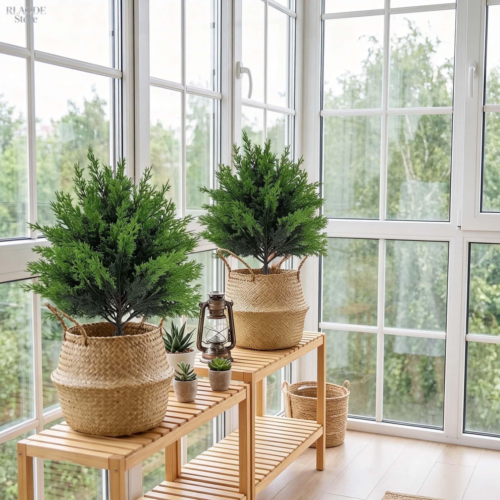 2pcs Outdoor Artificial Greene - Christmas Tree Artificial 评论和价格