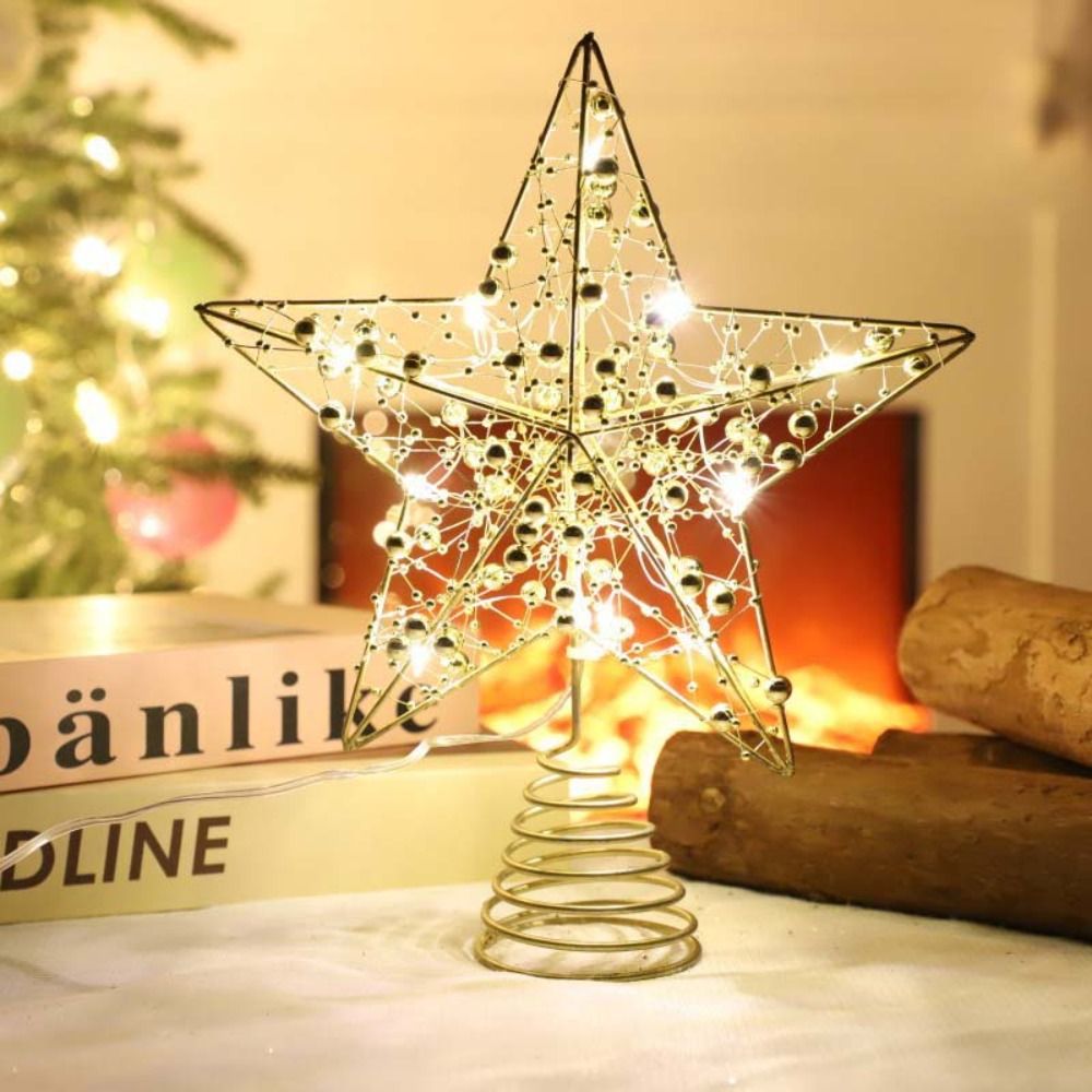Gold/Silver LED Christmas Tree - Star Tree Topper 评论和价格