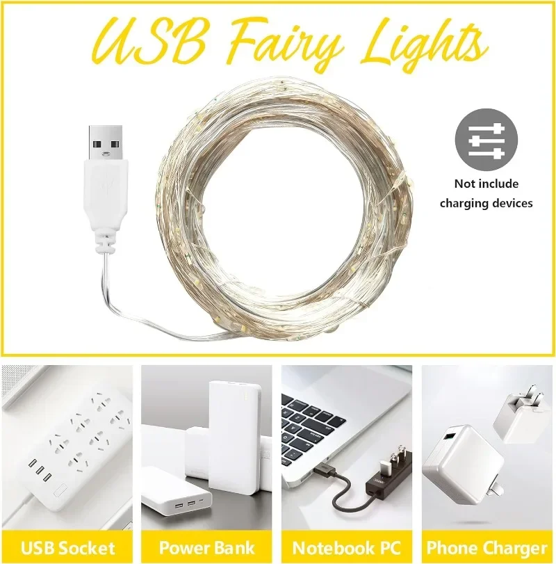 Copper Wire USB LED String Lig - Led Fairy String Lights 评论和价格