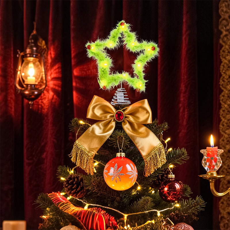 Plush Five-pointed Star Twisty - Star Tree Topper 评论和价格