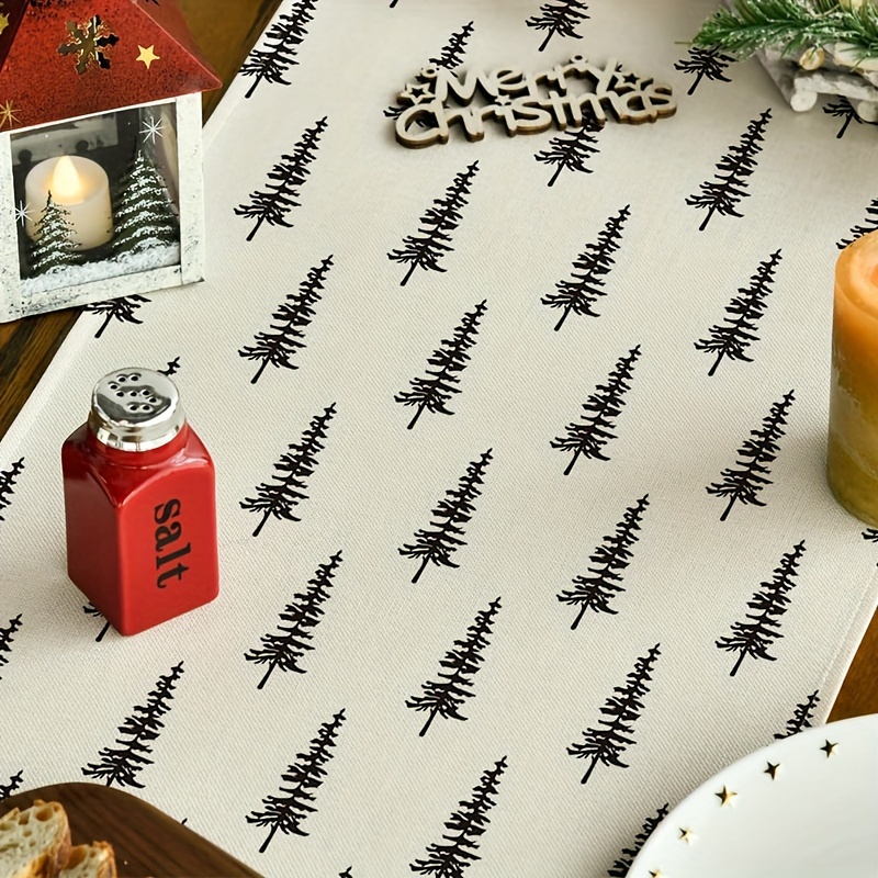 Simple Christmas Tree Table Ru - Christmas Table Runner 评论和价格