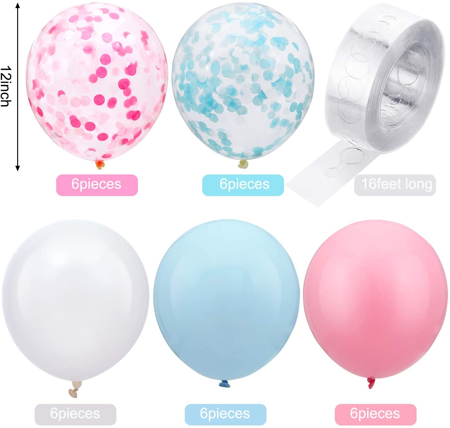 35PCS Gender Reveal Decoration - Tinsel Garland Decoration 评论和价格