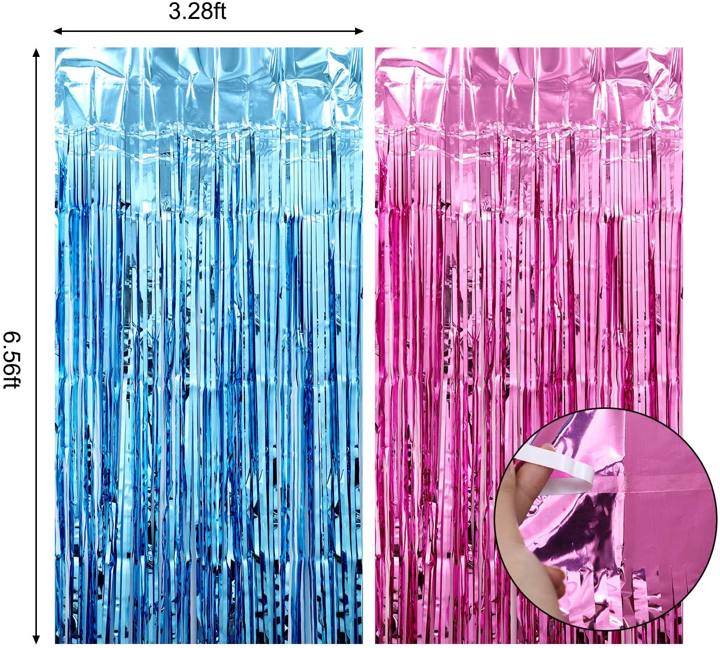 35PCS Gender Reveal Decoration - Tinsel Garland Decoration 评论和价格