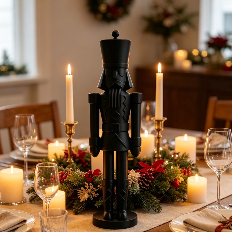 Minimalist Black Nutcracker So - Nutcracker Figurine 评论和价格