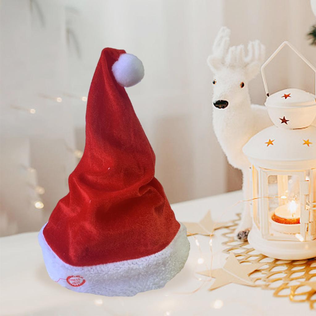 Singing Dancing Santa Hats Dec - Santa Hat Plush 评论和价格