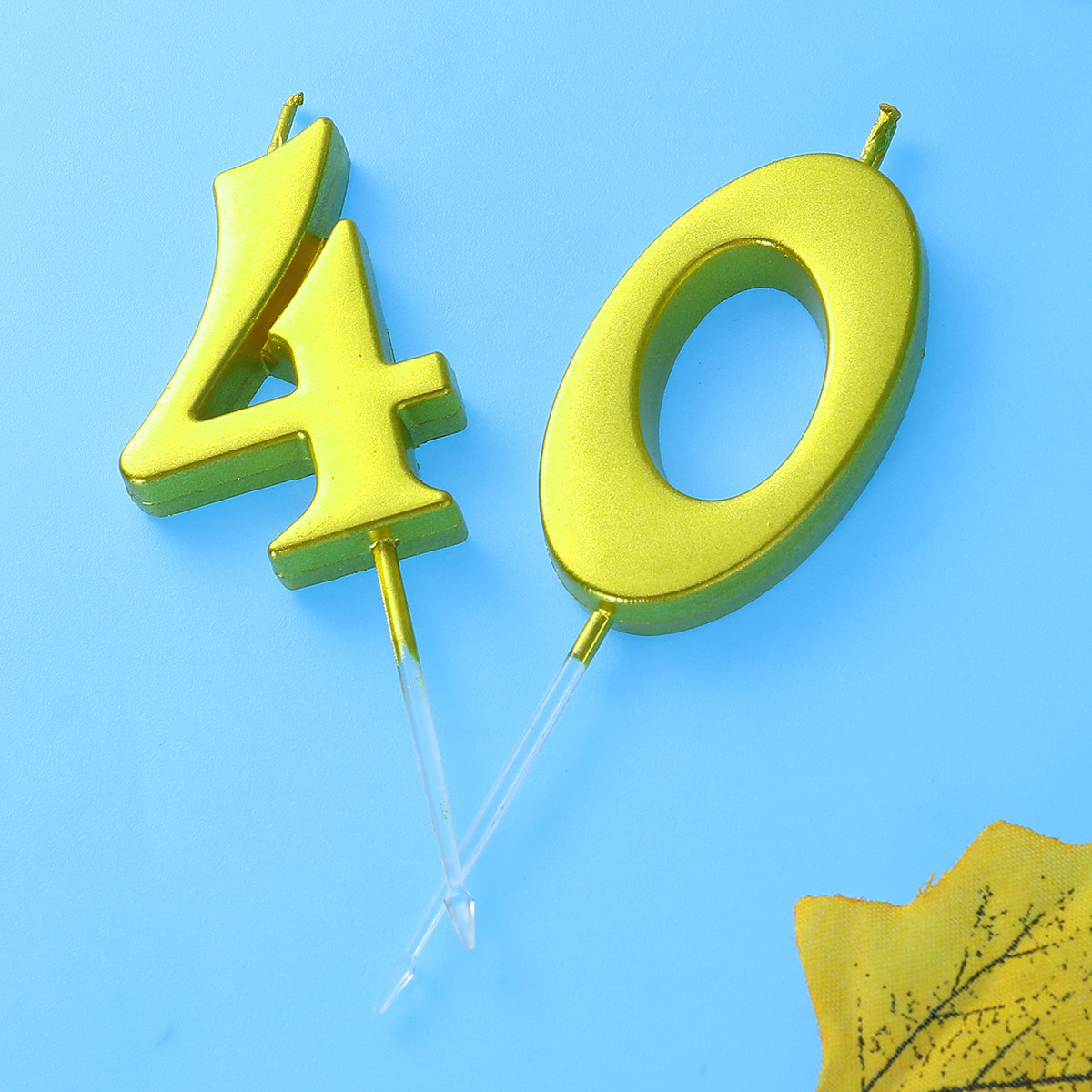 2Pcs 40 Birthday Number Candle - Holiday Candle Set 评论和价格