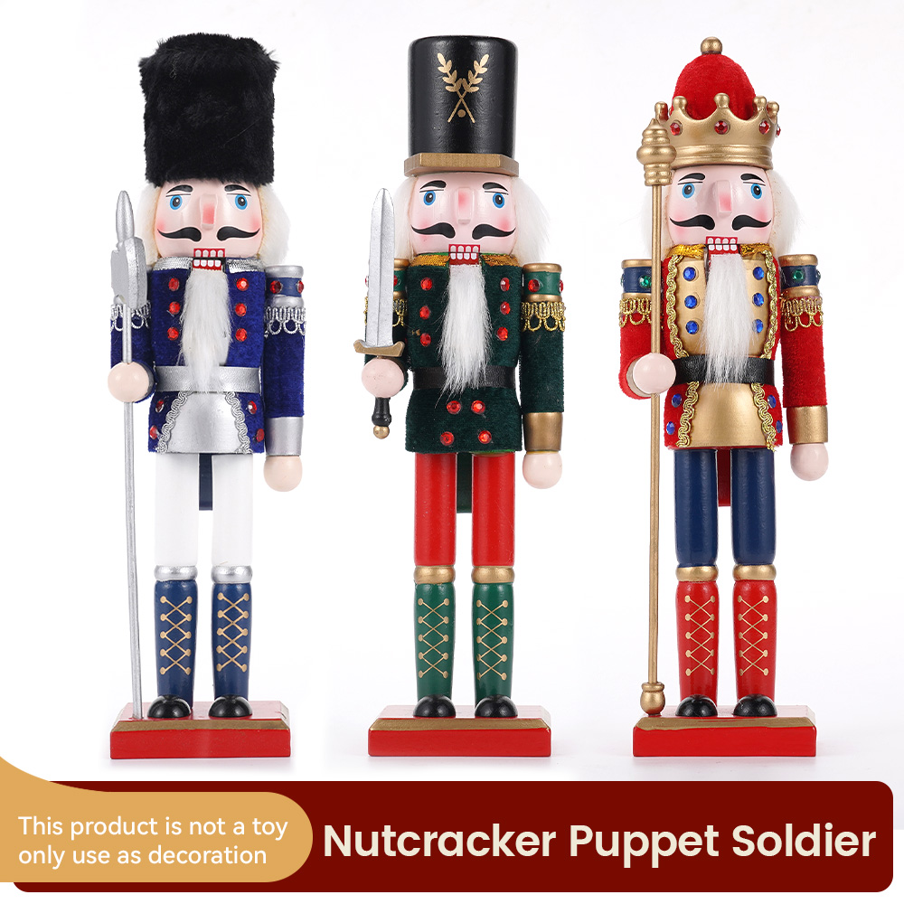 30cm Christmas Nutcracker Wood - Nutcracker Figurine 评论和价格