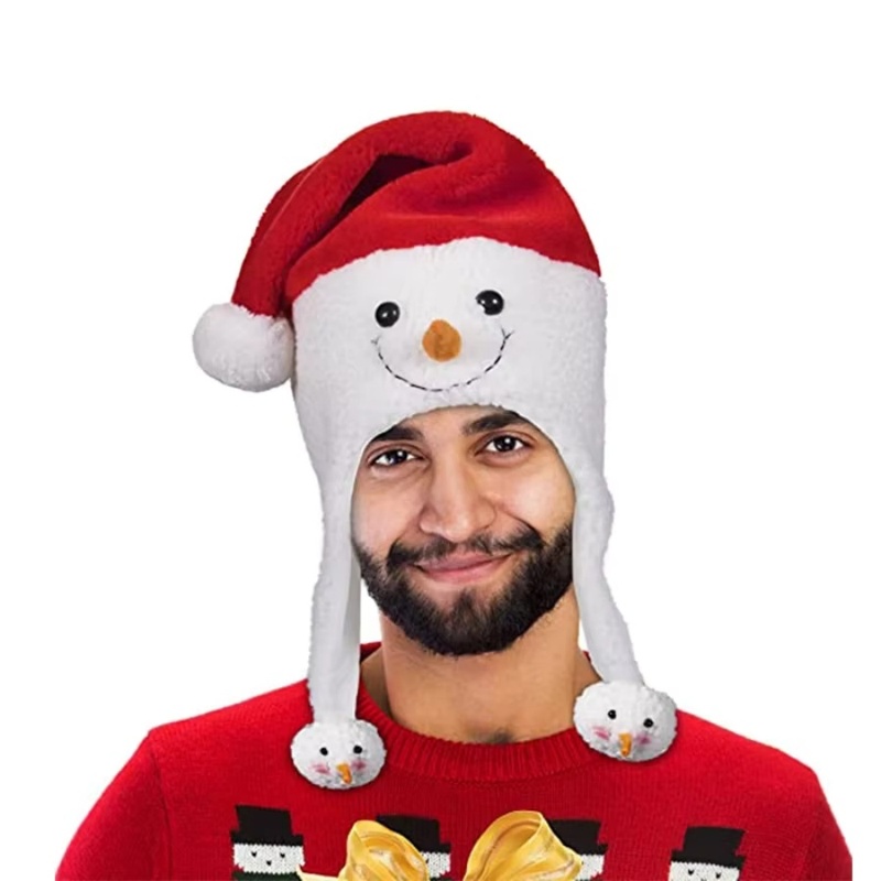 1pc Christmas Snowman Hat Plus - Santa Hat Plush 评论和价格