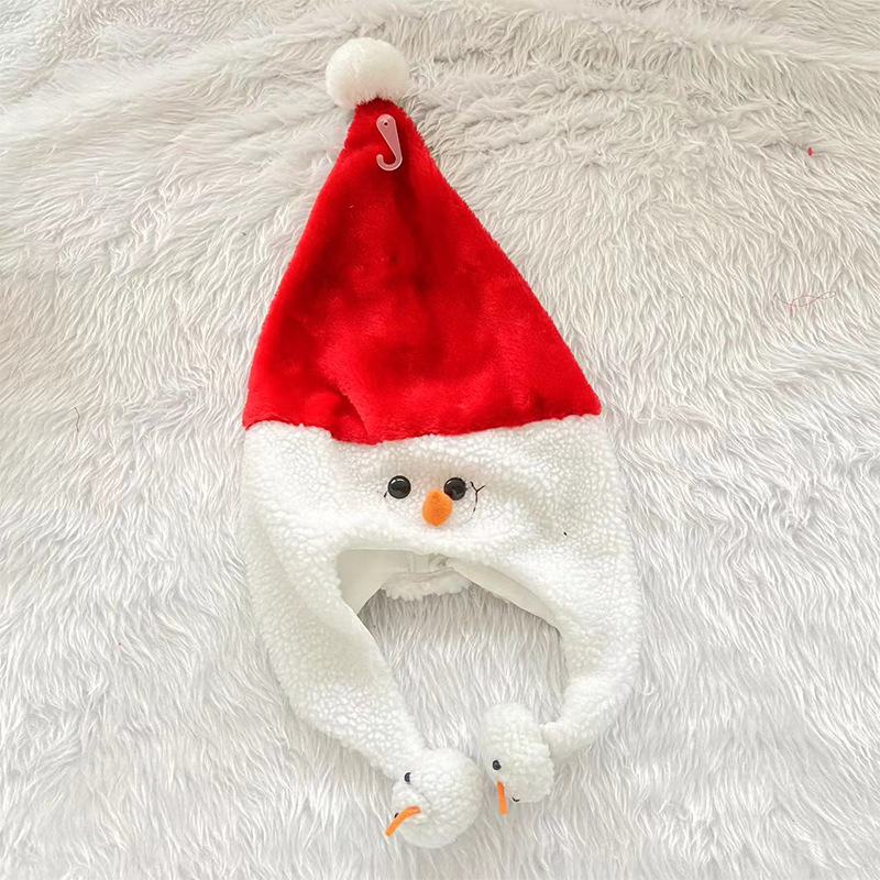 1pc Christmas Snowman Hat Plus - Santa Hat Plush 评论和价格