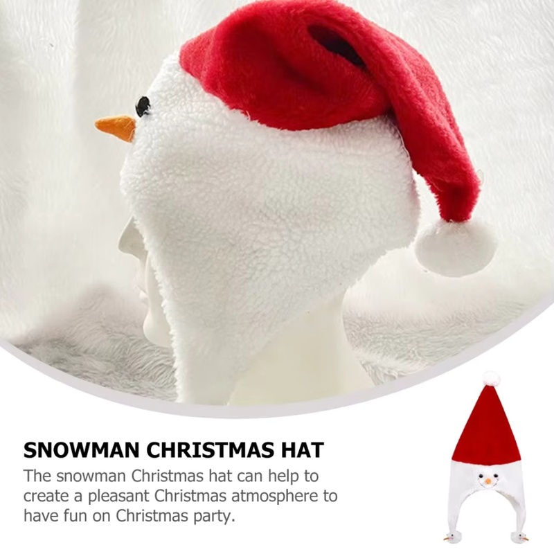 1pc Christmas Snowman Hat Plus - Santa Hat Plush 评论和价格