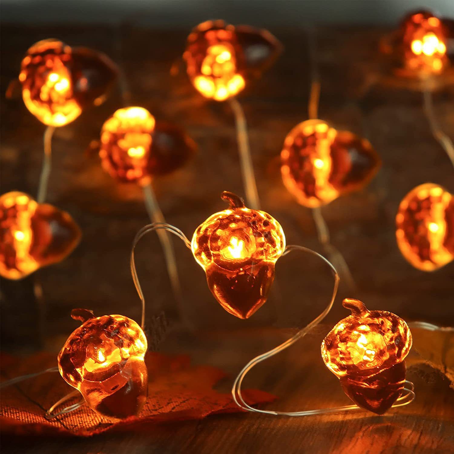 30 LEDs Acorn String Lights Th - Led Fairy String Lights 评论和价格