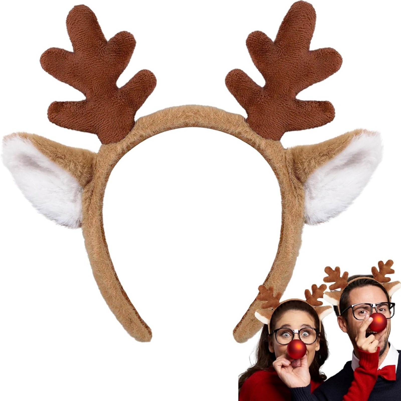 1PC Christmas Reindeer Antlers - Reindeer Antlers Headband 评论和价格
