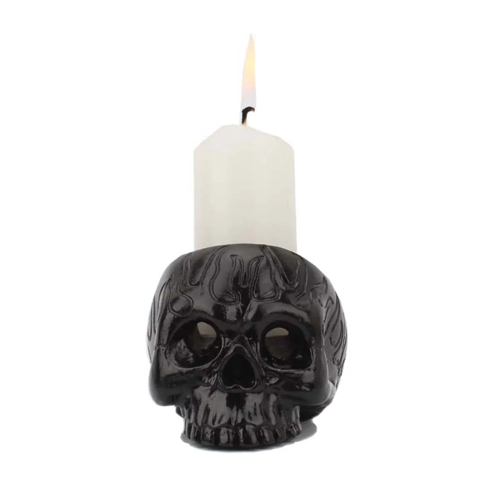 1pc Skull Candle Holder Skelet - Holiday Candle Set 评论和价格