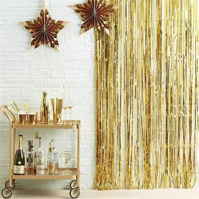 1/2/3Pack Glitter Party Backdr - Tinsel Garland Decoration 评论和价格