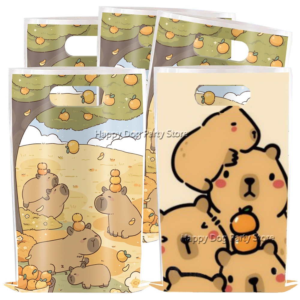 Cartoon Capybara Party Supplie - Gift Box Wrap Set 评论和价格