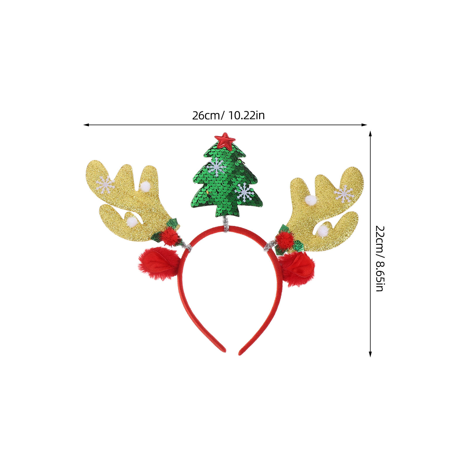 2Pcs Christmas Deer Antlers He - Reindeer Antlers Headband 评论和价格