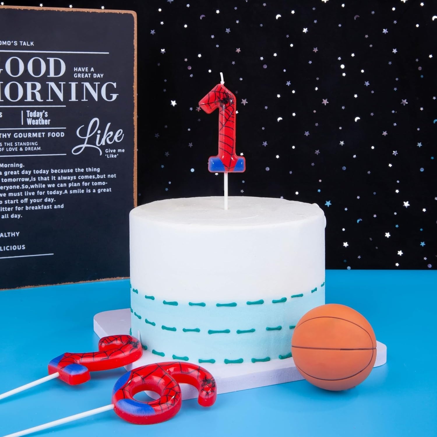 Spider Party 0-9 Birthday Cand - Holiday Candle Set 评论和价格