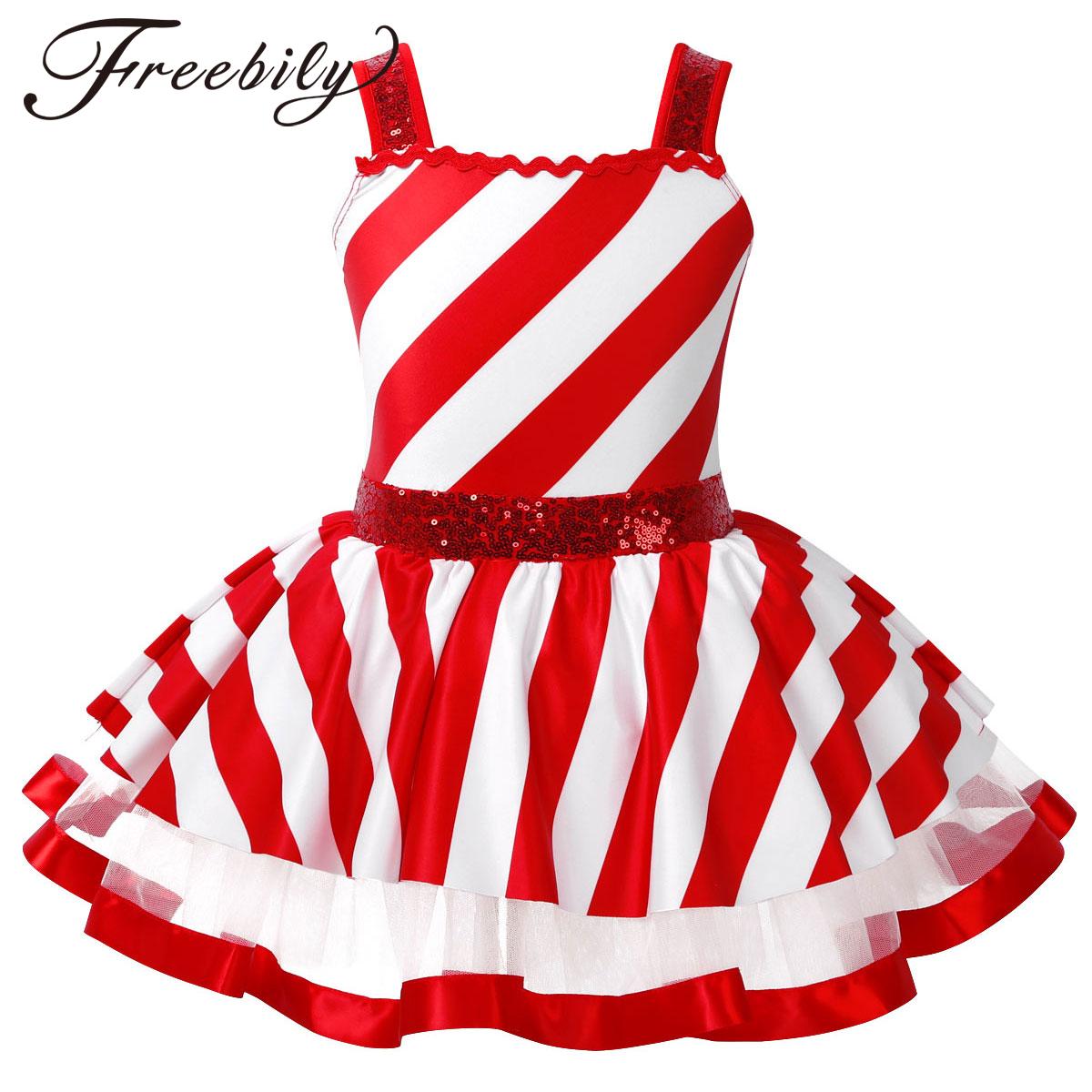Girls Christmas Candy Cane Cos - Elf Costume Christmas 评论和价格