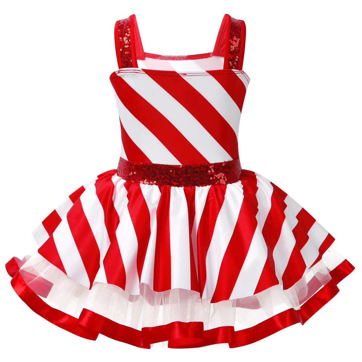 Girls Christmas Candy Cane Cos - Elf Costume Christmas 评论和价格