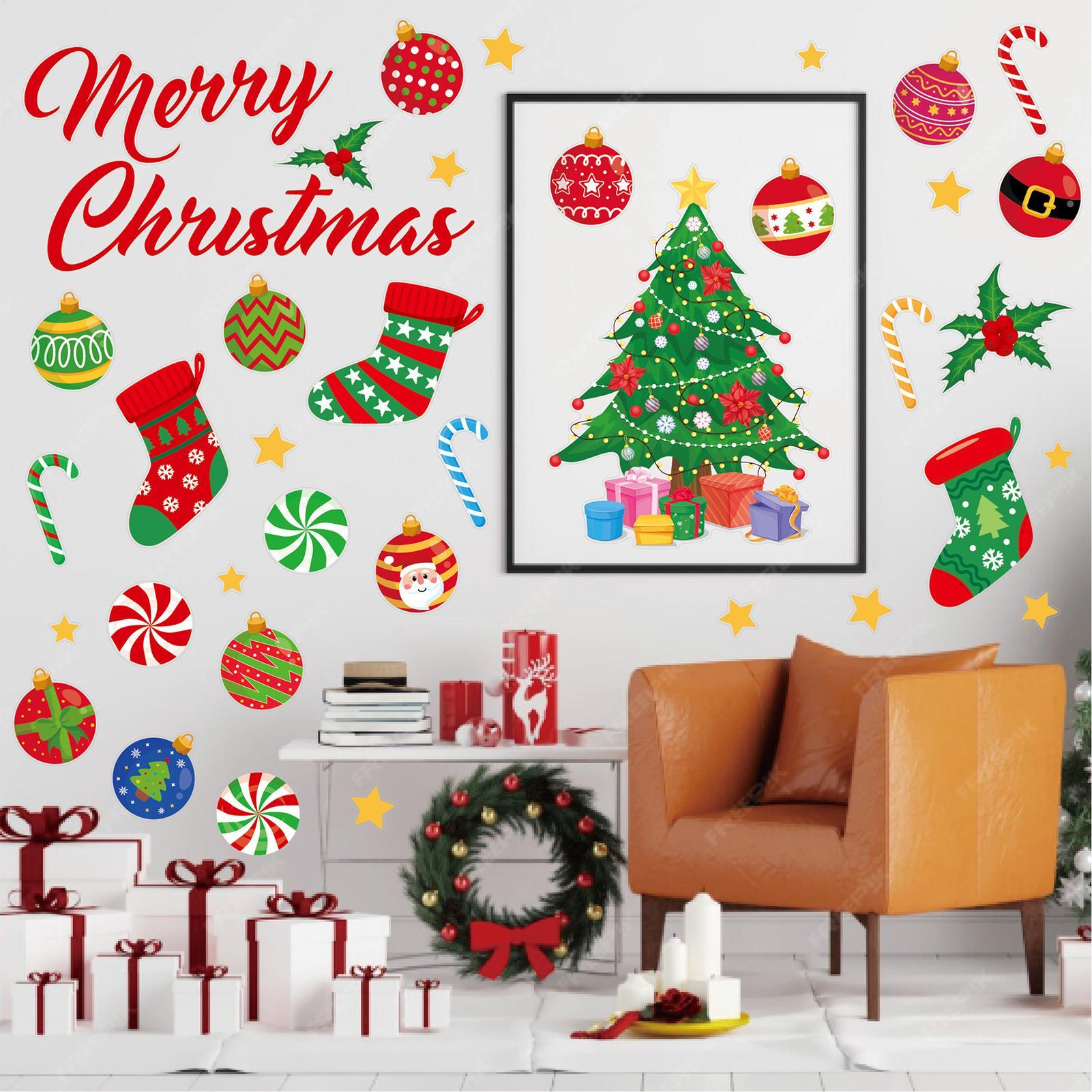 3 Pieces Christmas wall sticke - Snowflake Window Decal 评论和价格