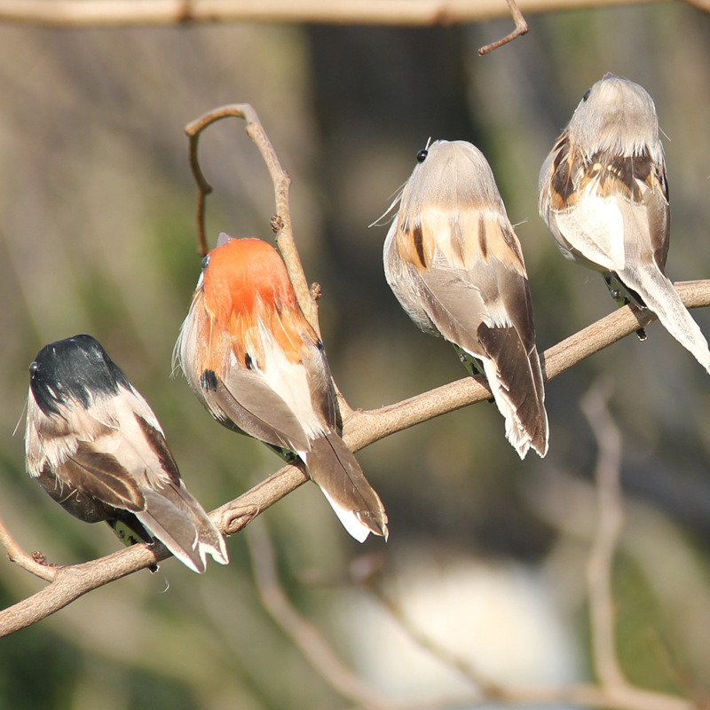 2Pcs Hot Feather Bird Imitatio - Christmas Tree Artificial 评论和价格